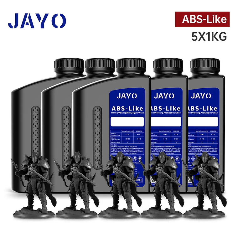 JAYO Standard/ABS-like/Standard Plus/resina UV de impresora 3D de lavado con agua 405nm para Material de impresión LCD 3D resina de curado rápido 18