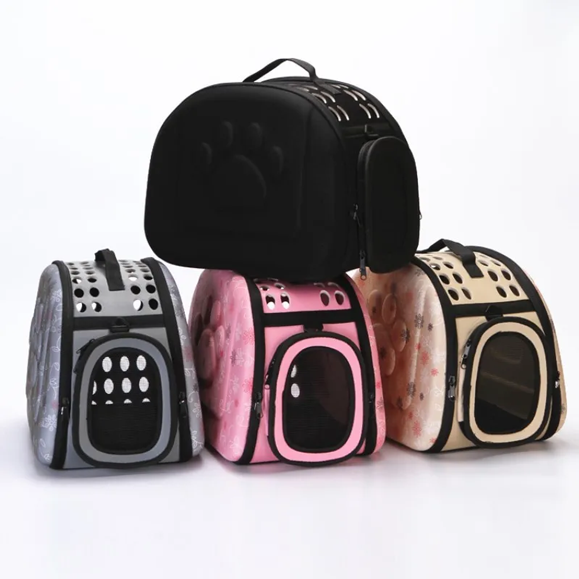 Bolsas de hombro de eslinga EVA para gatos y perros, bolsa de transporte de malla sólida para mascotas, conejo, viaje al aire libre, hasta 7,5 kg 20