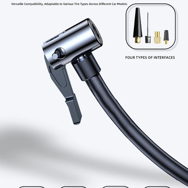 Compresor de aire portátil del inflador de neumáticos, bomba de aire portátil de 150 Psi para el coche, bicicleta, motocicleta, bola 15