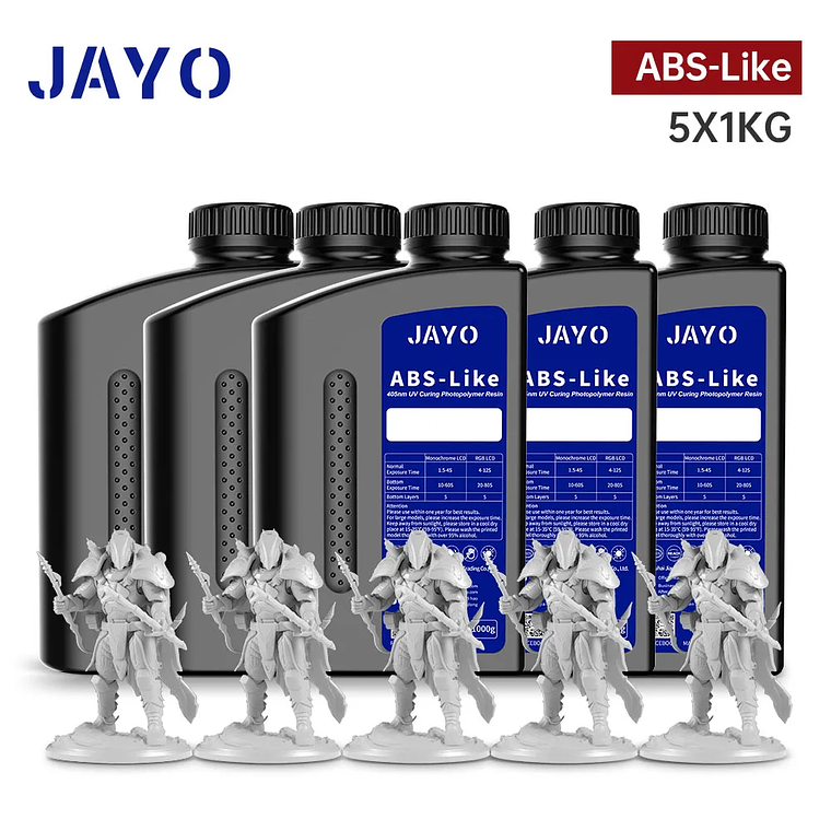 JAYO Standard/ABS-like/Standard Plus/resina UV de impresora 3D de lavado con agua 405nm para Material de impresión LCD 3D resina de curado rápido 20