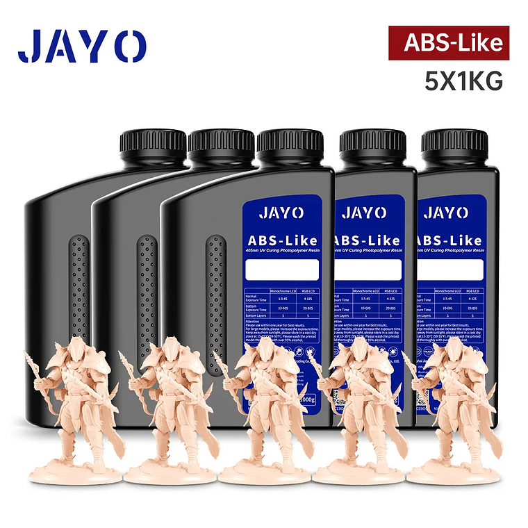 JAYO Standard/ABS-like/Standard Plus/resina UV de impresora 3D de lavado con agua 405nm para Material de impresión LCD 3D resina de curado rápido 22