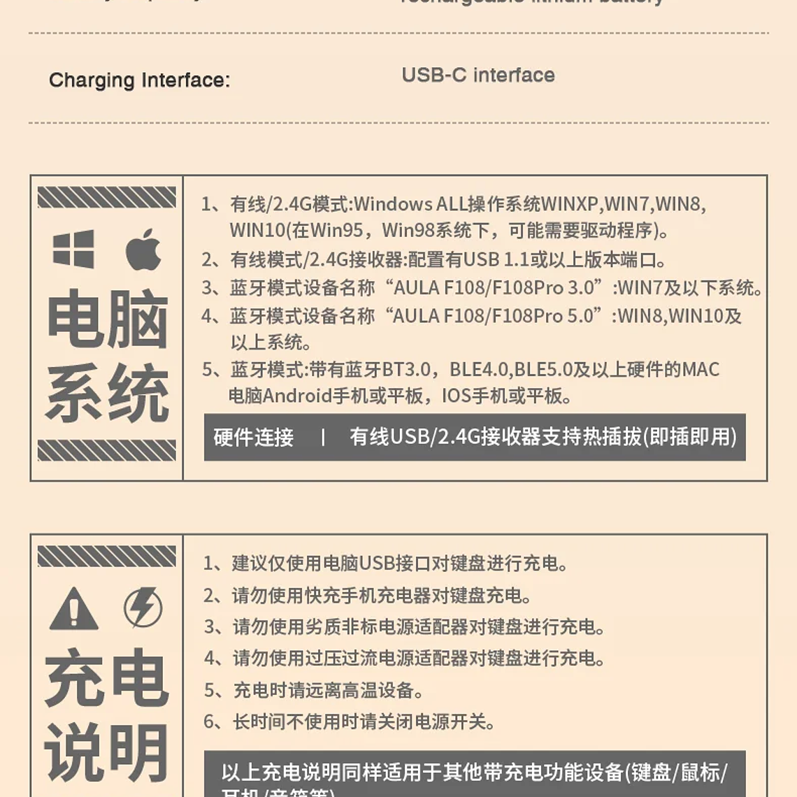 AULA F108 pro teclado inalámbrico Bluetooth Macro teclado para juegos junta teclado de tamaño completo de intercambio en caliente con pantalla inteligente TFT 28