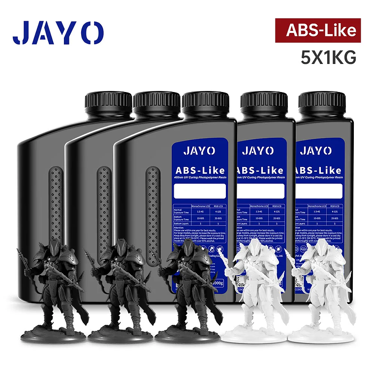 JAYO Standard/ABS-like/Standard Plus/resina UV de impresora 3D de lavado con agua 405nm para Material de impresión LCD 3D resina de curado rápido 27
