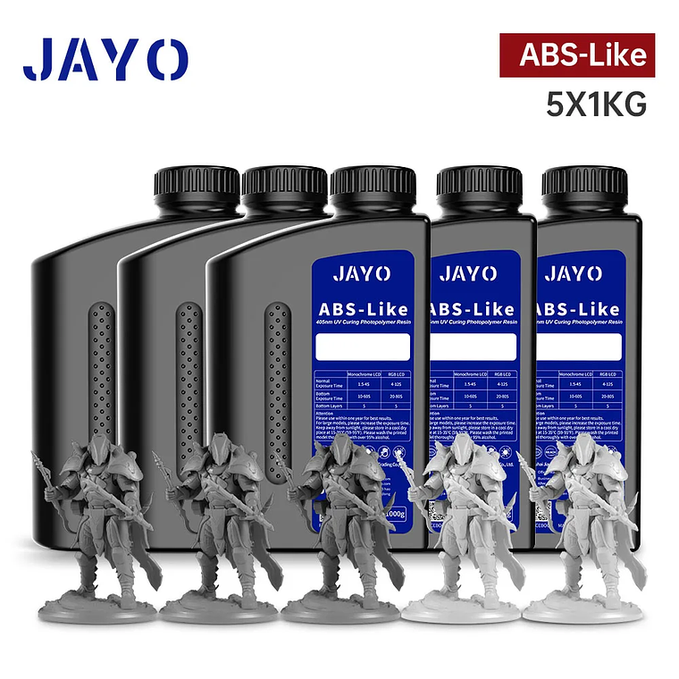JAYO Standard/ABS-like/Standard Plus/resina UV de impresora 3D de lavado con agua 405nm para Material de impresión LCD 3D resina de curado rápido 28