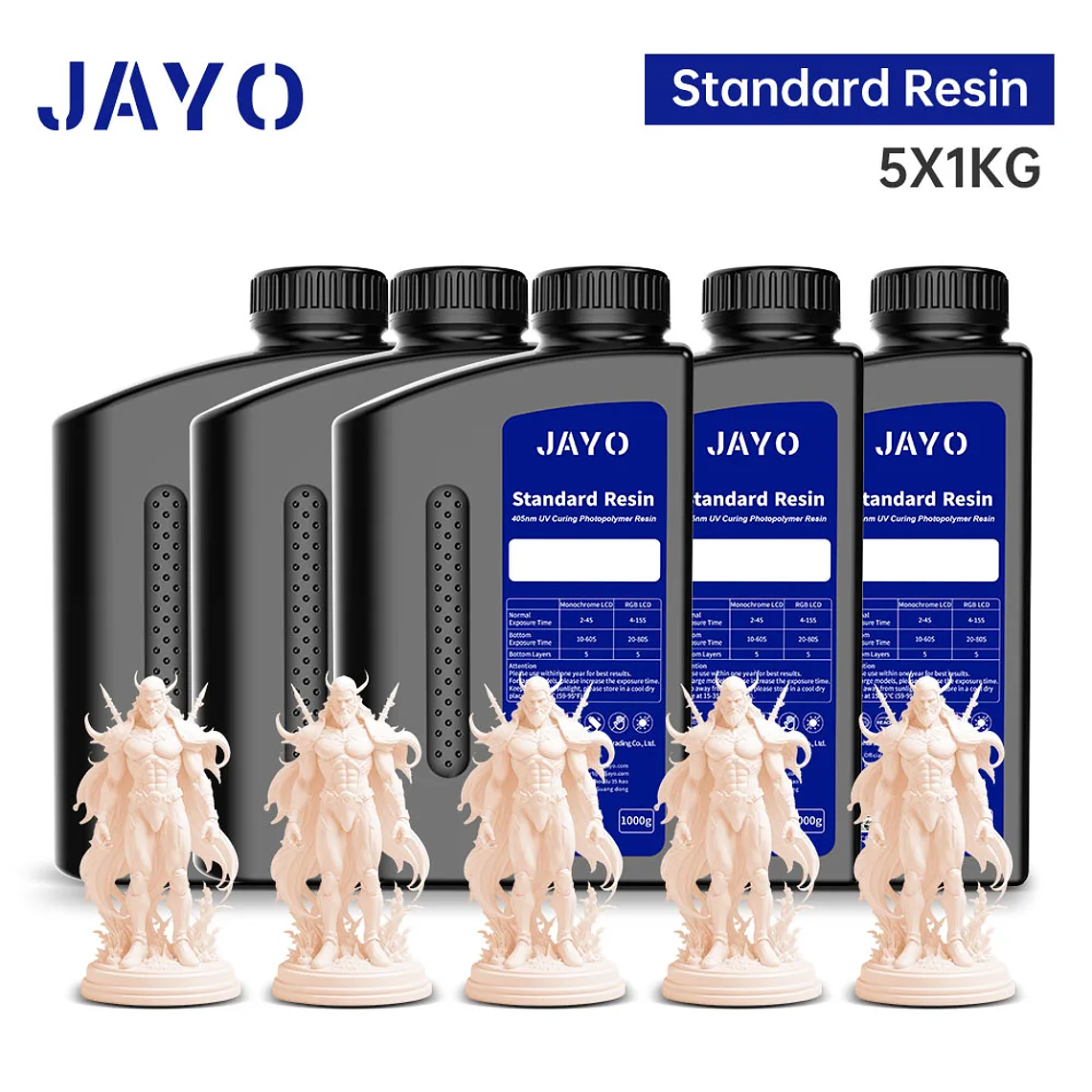 JAYO Standard/ABS-like/Standard Plus/resina UV de impresora 3D de lavado con agua 405nm para Material de impresión LCD 3D resina de curado rápido 32