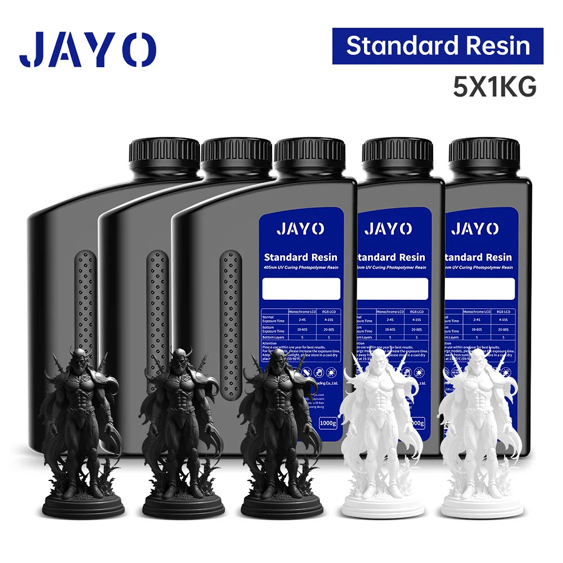 JAYO Standard/ABS-like/Standard Plus/resina UV de impresora 3D de lavado con agua 405nm para Material de impresión LCD 3D resina de curado rápido 35