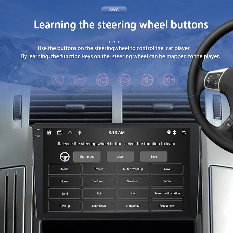 MTIJIEY 2 + 64G 2Din Radio de coche Carplay Android Auto reproductor Multimedia FM GPS WIFI para Toyota Corolla E140/150 2008-2011 16