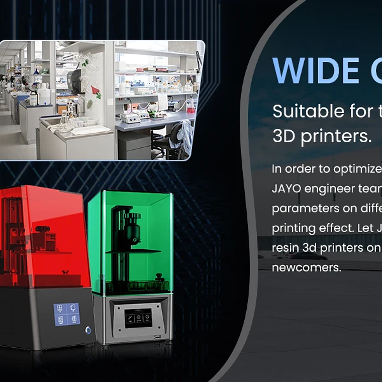 JAYO Standard/ABS-like/Standard Plus/resina UV de impresora 3D de lavado con agua 405nm para Material de impresión LCD 3D resina de curado rápido 40