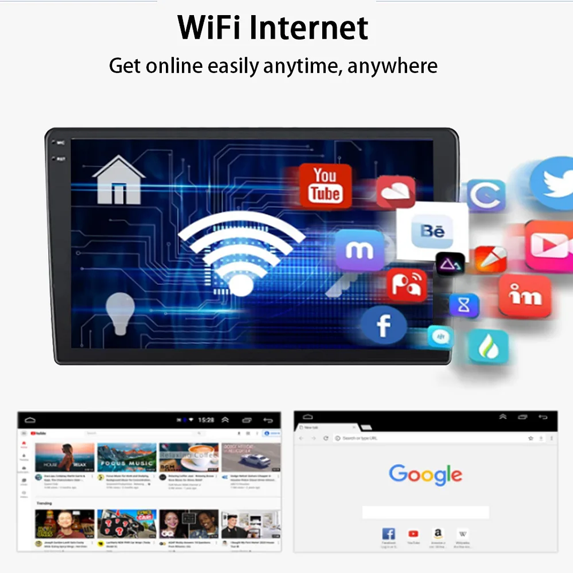 MTIJIEY 2 + 64G 2Din Radio de coche Carplay Android Auto reproductor Multimedia FM GPS WIFI para Toyota Corolla E140/150 2008-2011 17