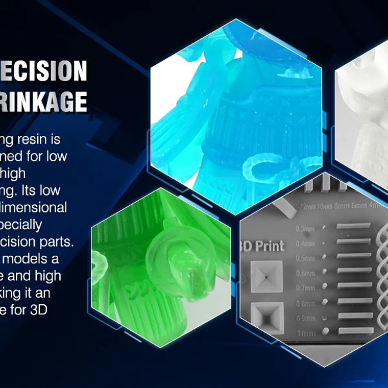 JAYO Standard/ABS-like/Standard Plus/resina UV de impresora 3D de lavado con agua 405nm para Material de impresión LCD 3D resina de curado rápido 46