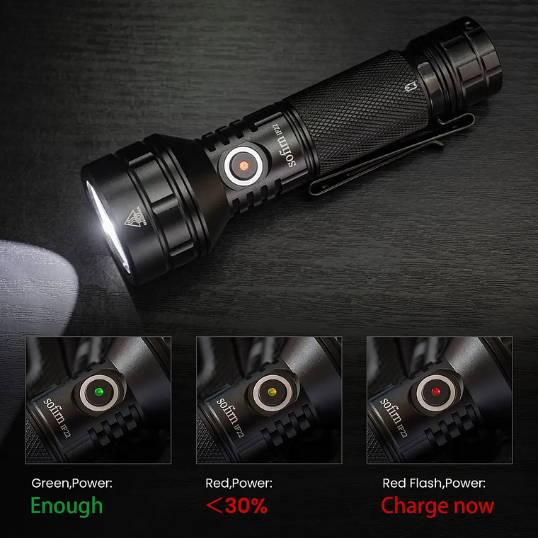 Linterna LED Sofirn IF22A con Óptica TIR de 2100lm, Recargable 21700 USB C, Potente Linterna EDC, Linterna para Exteriores, para Pesca 3