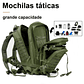 Mochila táctica de gran capacidad para deportes al aire libre, impermeable, Camping, senderismo, Trekking, 50L - Miniatura 5