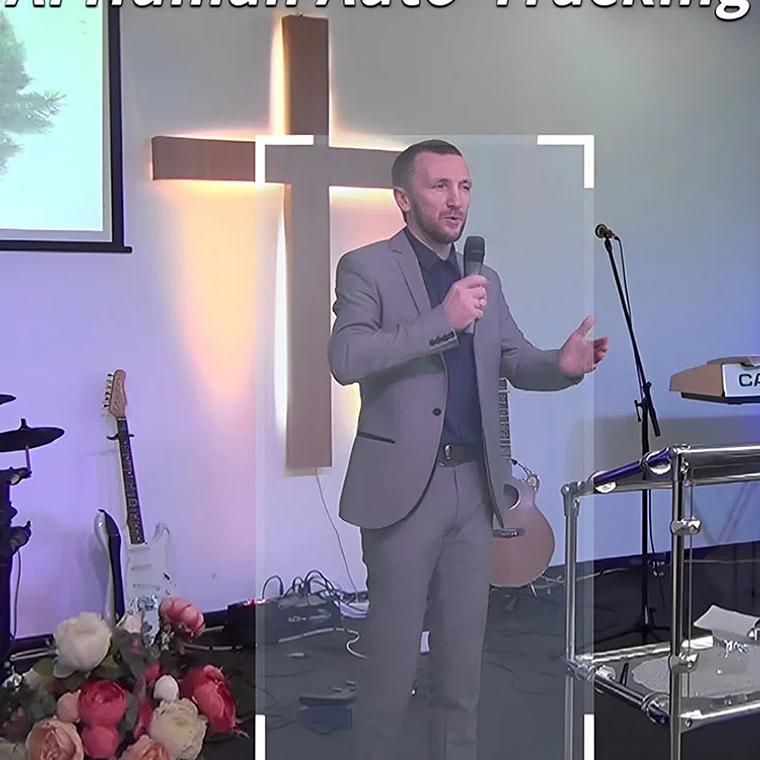 Cámara Runpu 1080p NDI PTZ con Zoom óptico 12/20/30X, seguimiento automático AI, cámara HDMI PTZ, compatible con POE para servicio al vivo de adoración en la iglesia 3