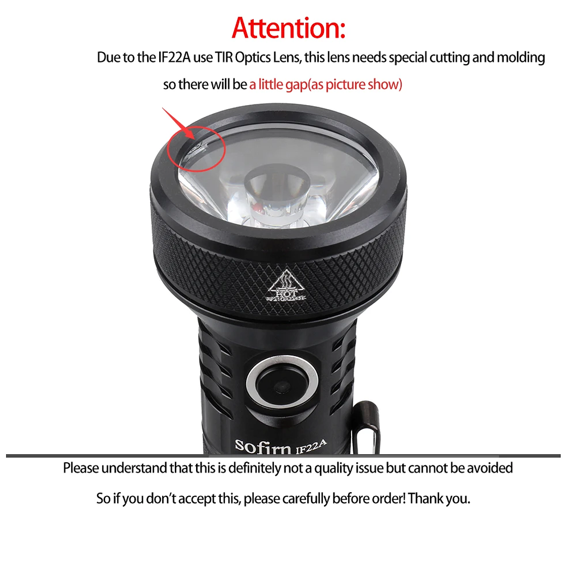 Linterna LED Sofirn IF22A con Óptica TIR de 2100lm, Recargable 21700 USB C, Potente Linterna EDC, Linterna para Exteriores, para Pesca 9