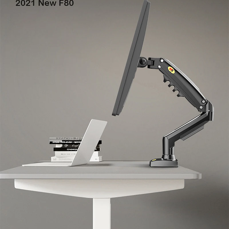 Resorte de Gas F80 de 17-30 pulgadas, soporte de montaje para Monitor LCD LED de escritorio, brazo de soporte de Gas ergonómico, carga de montaje flexible de 2 ~ 9kg 5