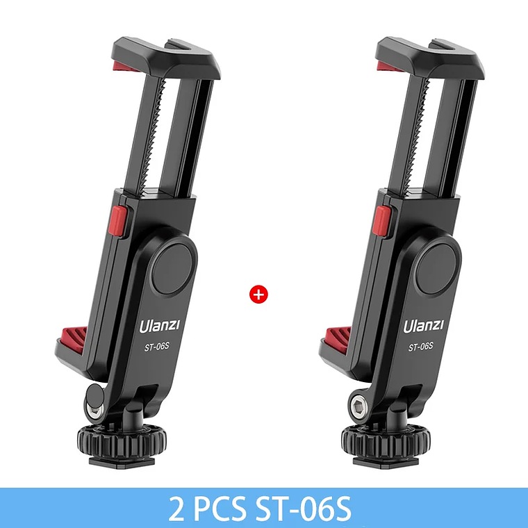 Ulanzi ST-06S soporte de montaje de teléfono de disparo Vertical soporte de Monitor de cámara DSLR abrazadera de montaje de trípode para teléfono inteligente vídeo Vlog 8