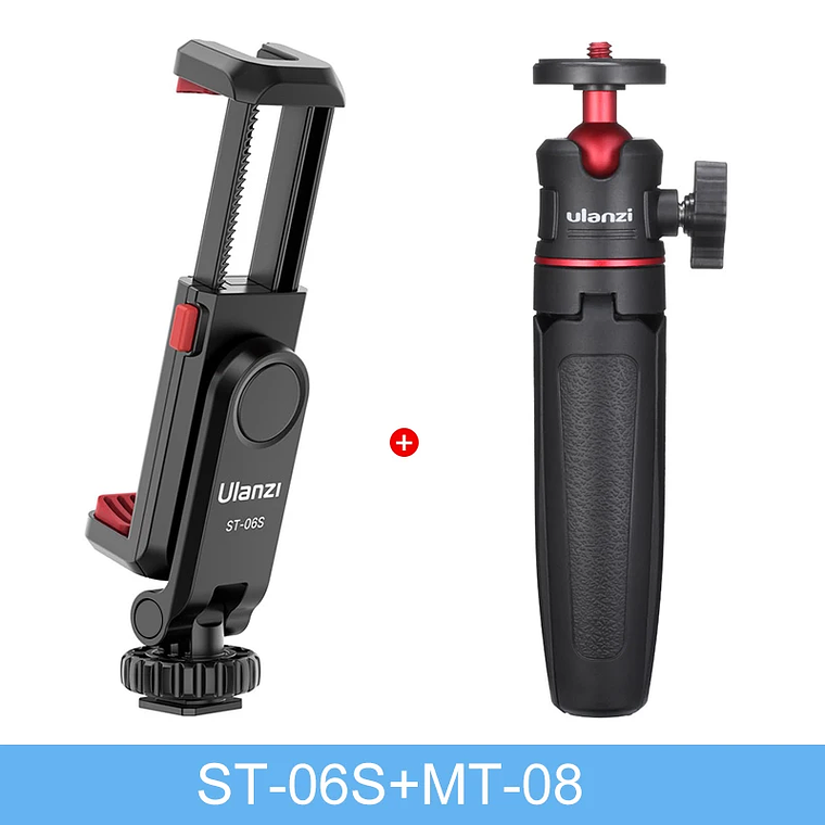 Ulanzi ST-06S soporte de montaje de teléfono de disparo Vertical soporte de Monitor de cámara DSLR abrazadera de montaje de trípode para teléfono inteligente vídeo Vlog 11
