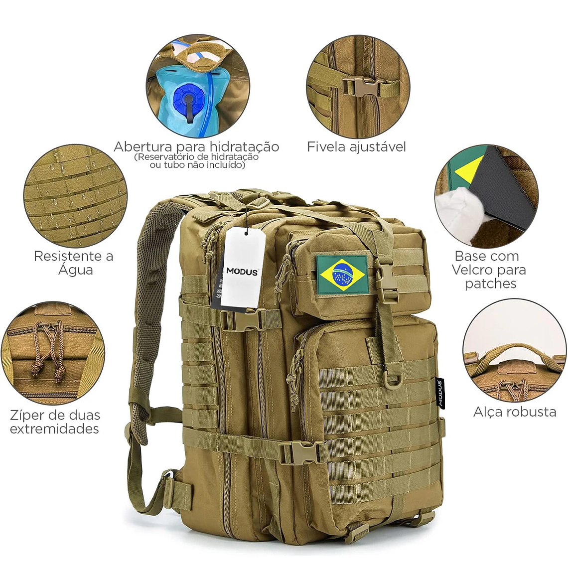 Mochila táctica de gran capacidad para deportes al aire libre, impermeable, Camping, senderismo, Trekking, 50L 13