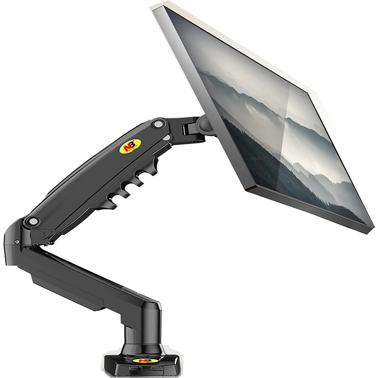 Resorte de Gas F80 de 17-30 pulgadas, soporte de montaje para Monitor LCD LED de escritorio, brazo de soporte de Gas ergonómico, carga de montaje flexible de 2 ~ 9kg 9