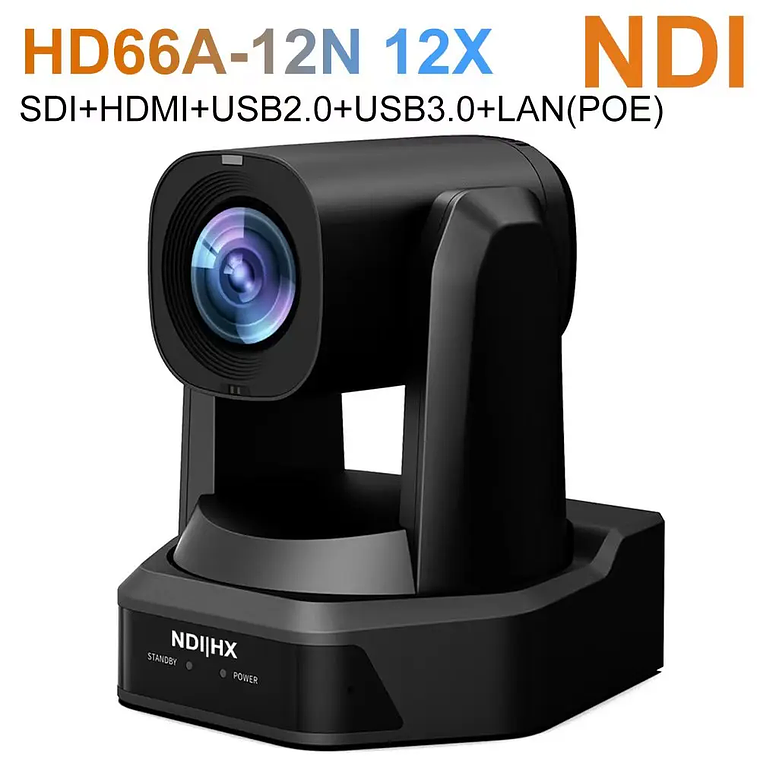 Cámara Runpu 1080p NDI PTZ con Zoom óptico 12/20/30X, seguimiento automático AI, cámara HDMI PTZ, compatible con POE para servicio al vivo de adoración en la iglesia 12