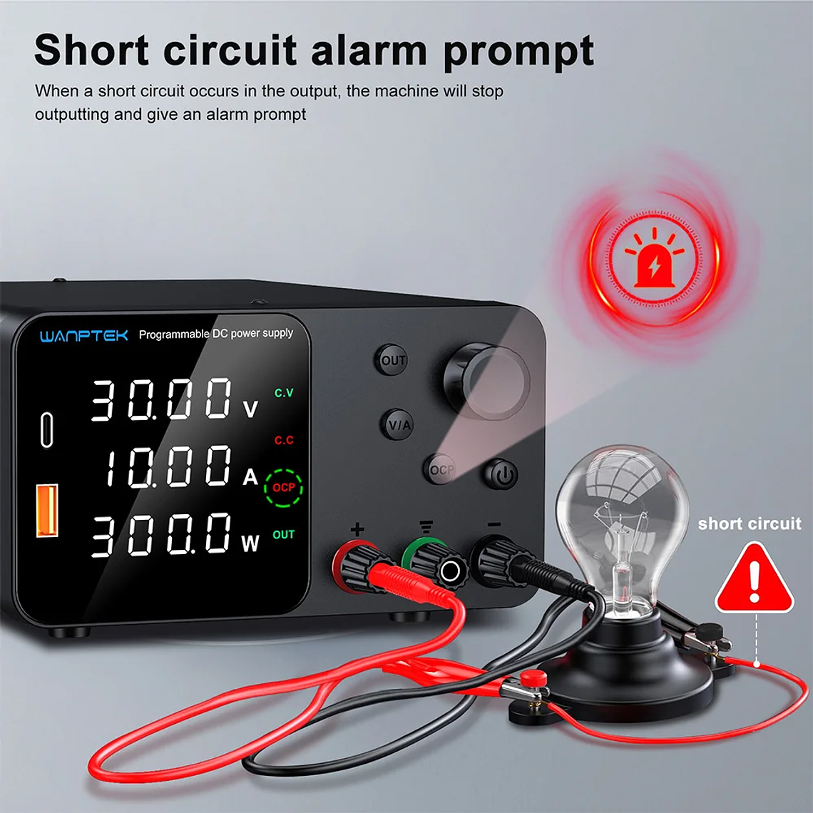 Wanptek DC fuente de alimentación de laboratorio 30V 10A 60V 5A 120V 3A voltaje ajustable corriente aplicable voltaje 110V 220V fuente de alimentación 24