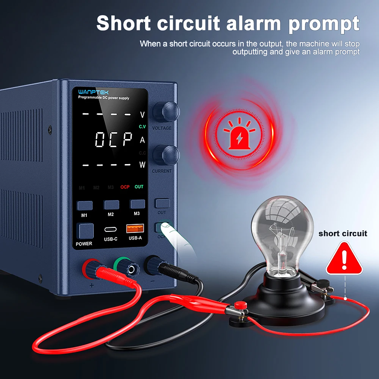 Wanptek DC fuente de alimentación de laboratorio 30V 10A 60V 5A 120V 3A voltaje ajustable corriente aplicable voltaje 110V 220V fuente de alimentación 40