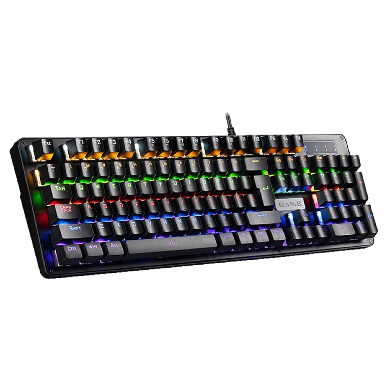 Teclado semimecánico Rgb para Gamer, JK-9122 antighosting 2
