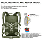 Mochila táctica de gran capacidad para deportes al aire libre, impermeable, Camping, senderismo, Trekking, 50L - Thumbnail 3