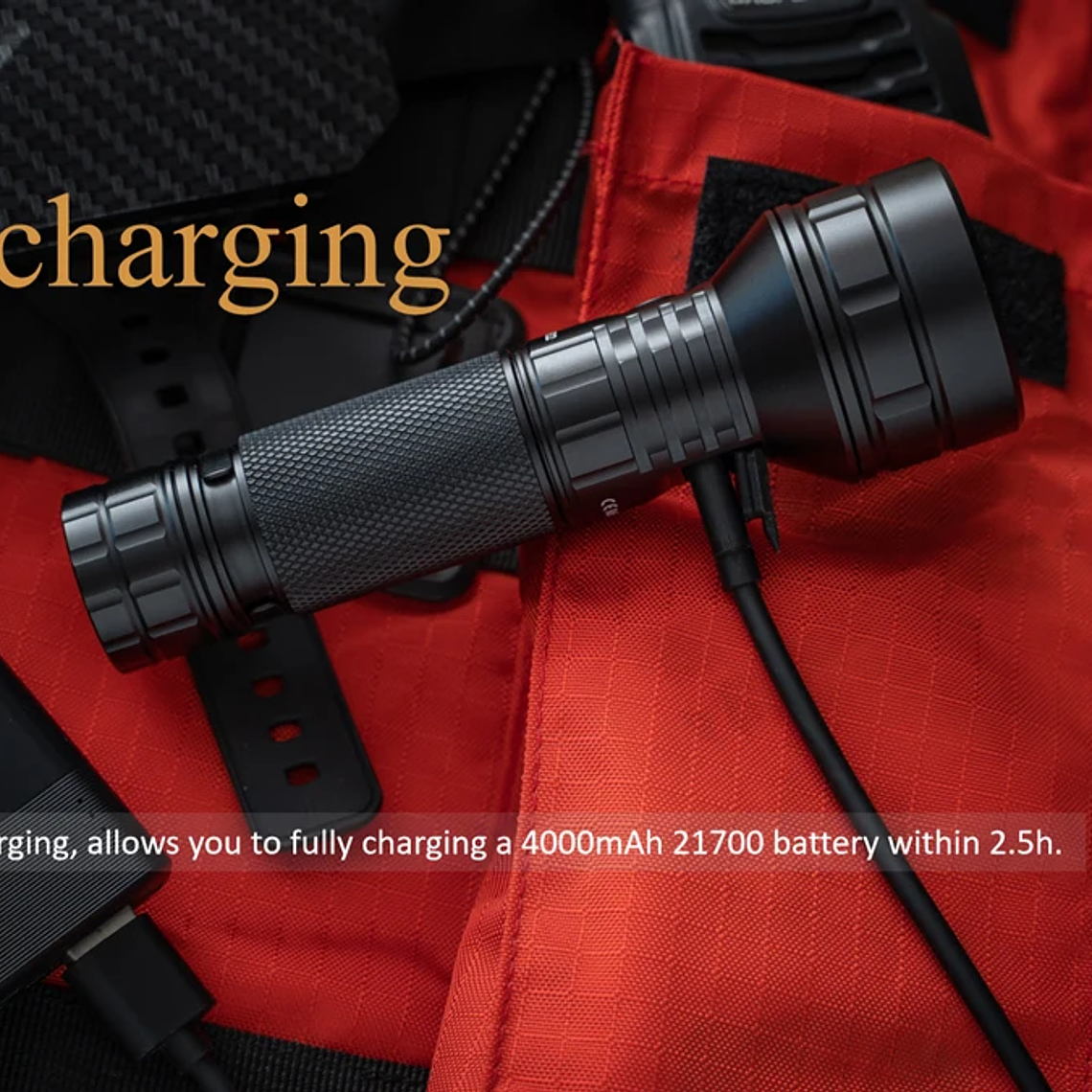 Linterna LED Sofirn IF22A con Óptica TIR de 2100lm, Recargable 21700 USB C, Potente Linterna EDC, Linterna para Exteriores, para Pesca 14