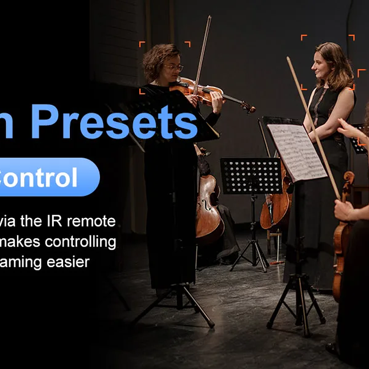 Cámara Runpu 1080p NDI PTZ con Zoom óptico 12/20/30X, seguimiento automático AI, cámara HDMI PTZ, compatible con POE para servicio al vivo de adoración en la iglesia 22