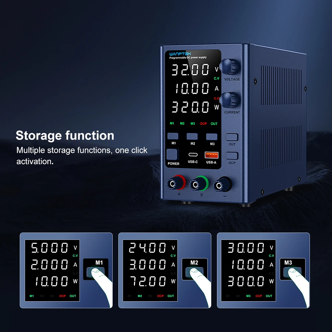Wanptek DC fuente de alimentación de laboratorio 30V 10A 60V 5A 120V 3A voltaje ajustable corriente aplicable voltaje 110V 220V fuente de alimentación 39