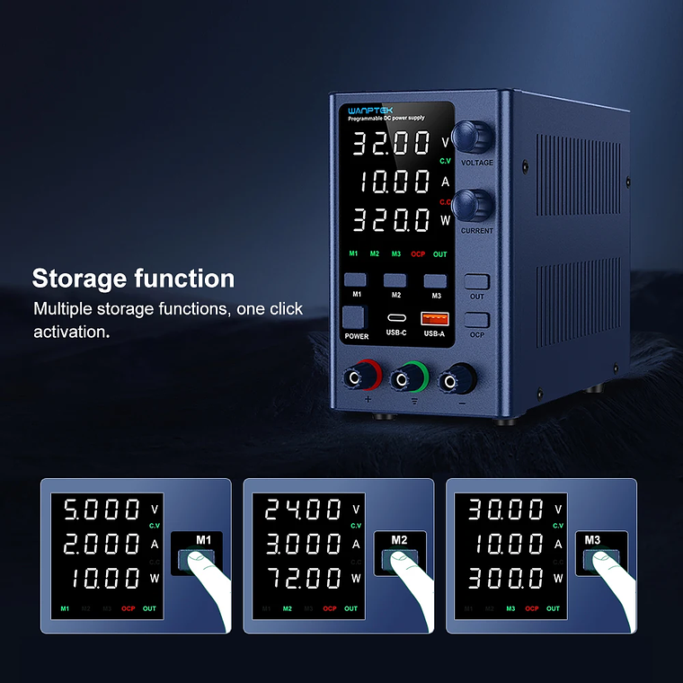 Wanptek DC fuente de alimentación de laboratorio 30V 10A 60V 5A 120V 3A voltaje ajustable corriente aplicable voltaje 110V 220V fuente de alimentación 39