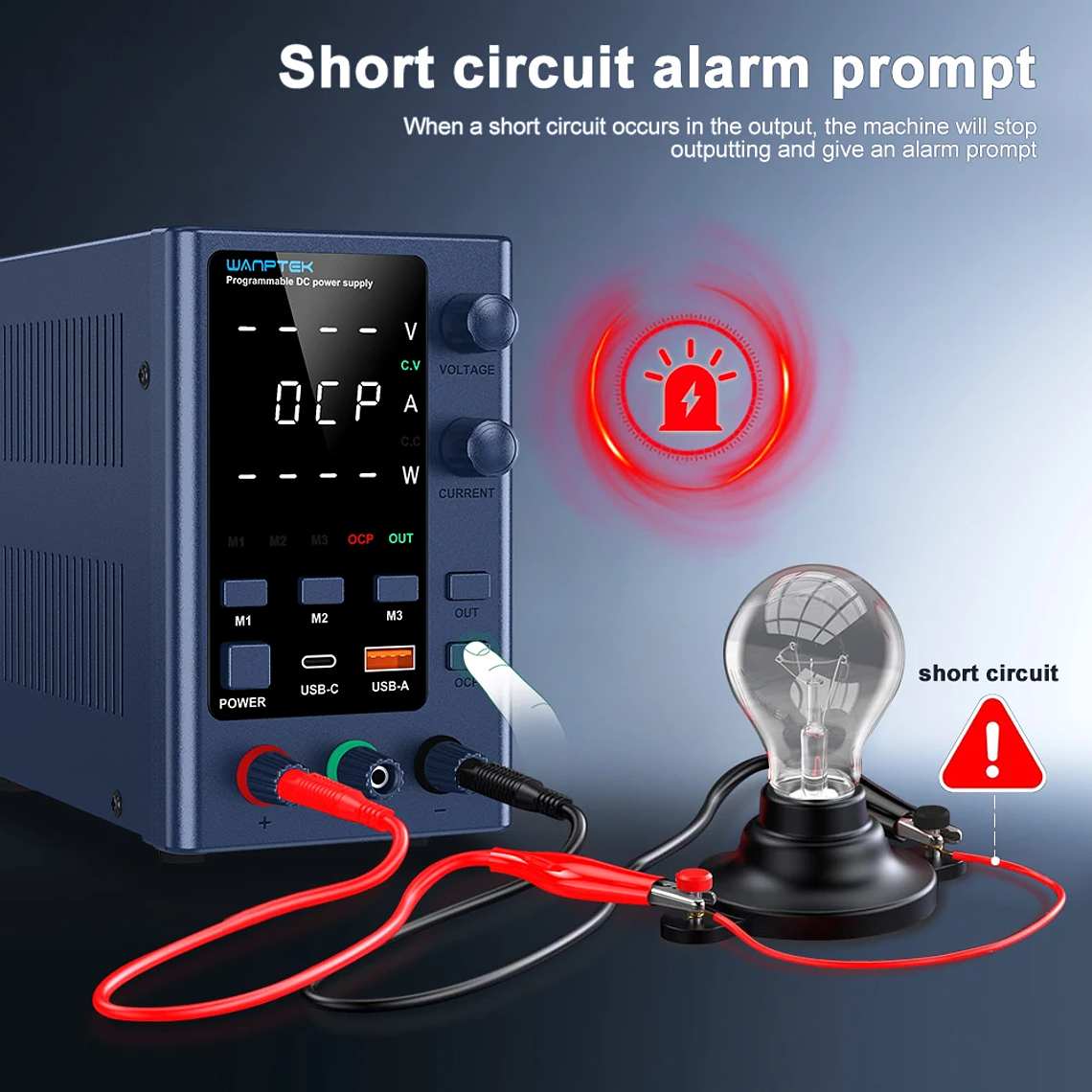 Wanptek DC fuente de alimentación de laboratorio 30V 10A 60V 5A 120V 3A voltaje ajustable corriente aplicable voltaje 110V 220V fuente de alimentación 40