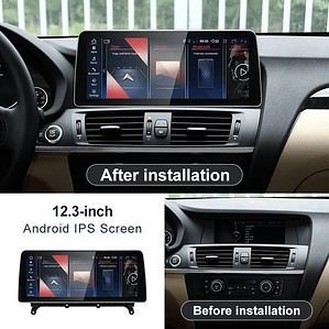 STWEI nuevo ID6 ID7 ID8 UI 12,3 pulgadas sistema Android inalámbrico Carplay AUTO para BMW X3 F25 X4 F26 CIC NBT reproductores de vídeo para coche GPS Navi