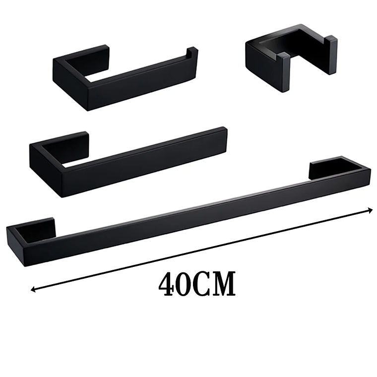 Soporte de papel higiénico con ganchos para toallas, Kit de accesorios para baño, barra de acero inoxidable, montaje de Metal para dormitorio, juegos de herrajes para cocina y baño 20