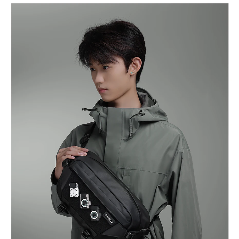 Ulanzi AB02 TAI bolso bandolera para exteriores, bolsa de fotografía de 9L, bolso informal de transporte de gran capacidad para accesorios de lentes de cámara 20