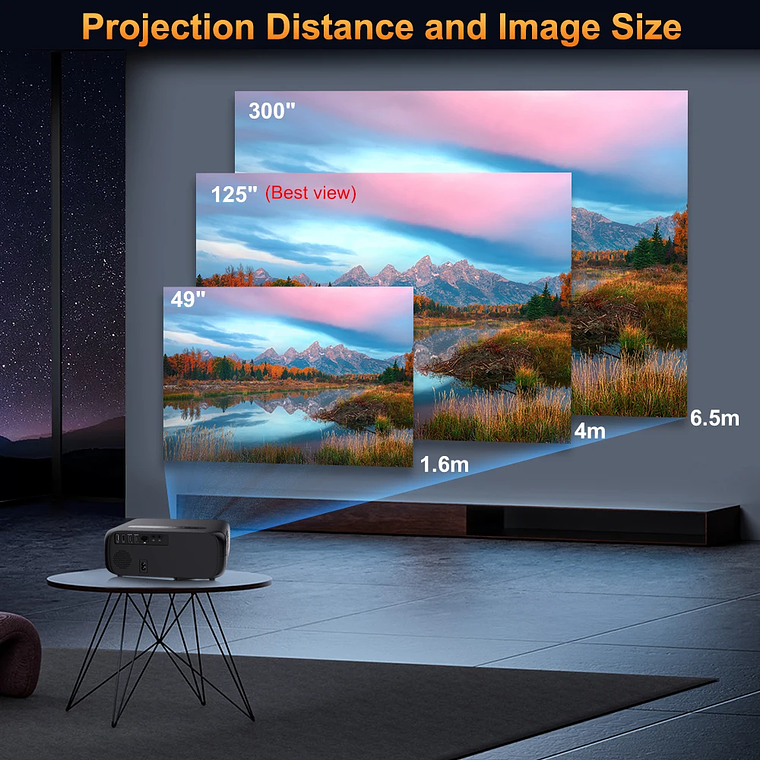 Proyector ThundeaL Full Auto HD 1080P WiFi 6 Android TD97 Pro TD97Pro Proyector Video Película en casa IOS Teléfono inteligente Proyector de TV 3D 20
