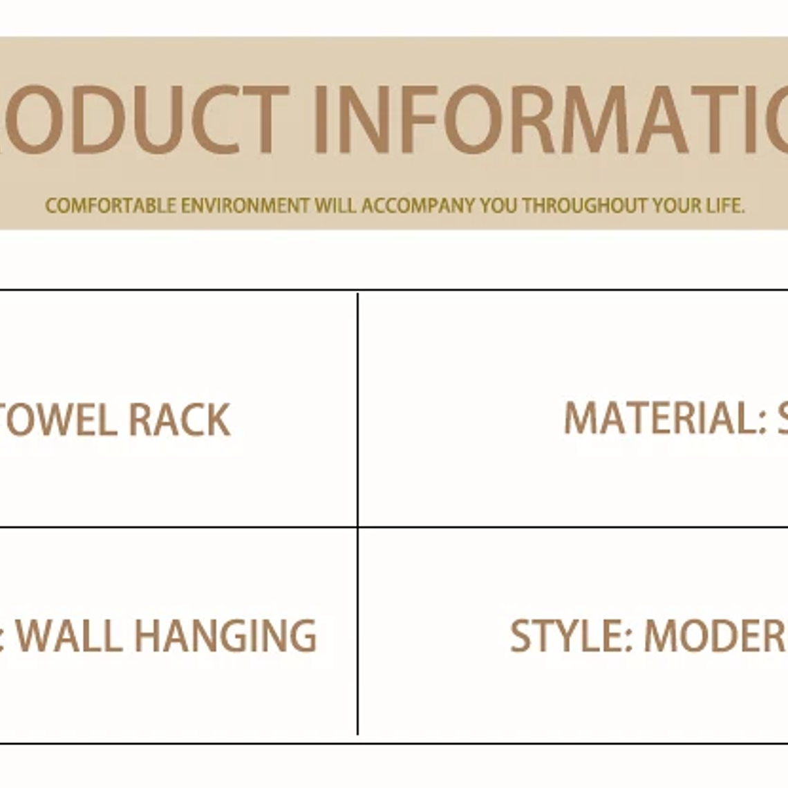 Soporte de papel higiénico con ganchos para toallas, Kit de accesorios para baño, barra de acero inoxidable, montaje de Metal para dormitorio, juegos de herrajes para cocina y baño 36