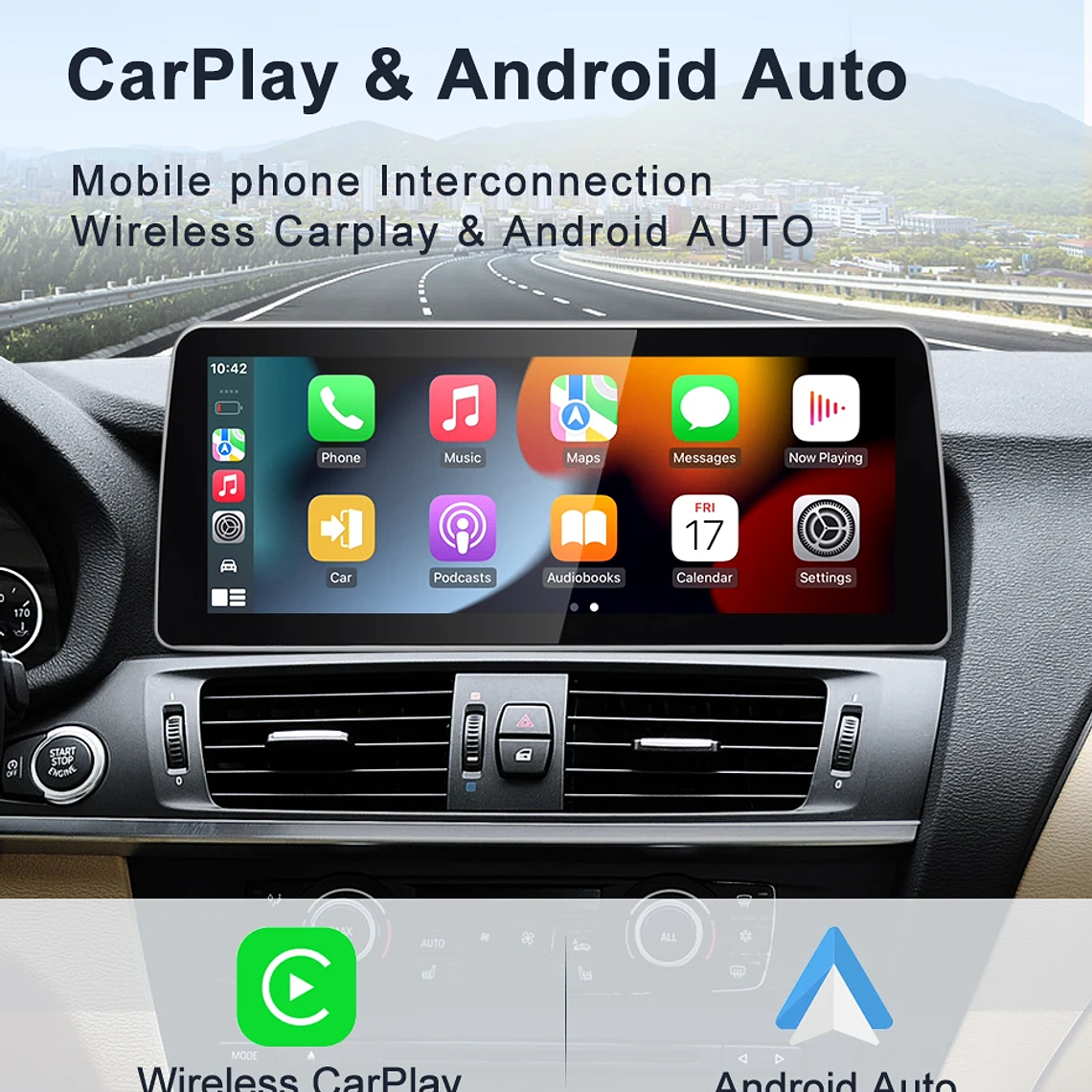 STWEI nuevo ID6 ID7 ID8 UI 12,3 pulgadas sistema Android inalámbrico Carplay AUTO para BMW X3 F25 X4 F26 CIC NBT reproductores de vídeo para coche GPS Navi 22