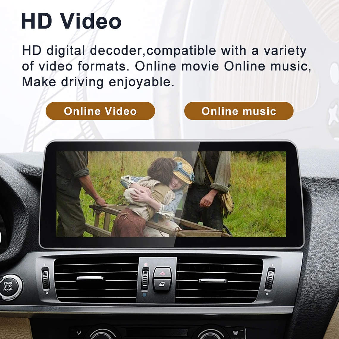 STWEI nuevo ID6 ID7 ID8 UI 12,3 pulgadas sistema Android inalámbrico Carplay AUTO para BMW X3 F25 X4 F26 CIC NBT reproductores de vídeo para coche GPS Navi 23