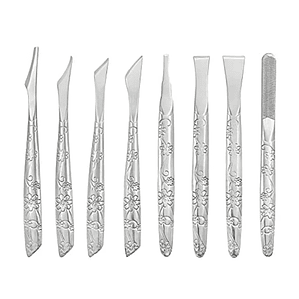 Cuchillo para artesanía de cuero, herramienta de corte de 8 piezas, mango afilado, 1 Juego