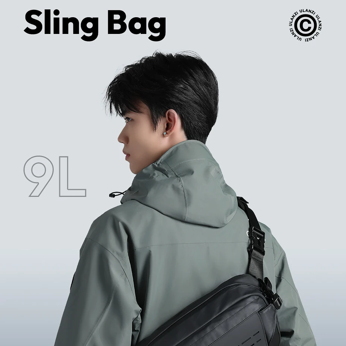 Ulanzi AB02 TAI bolso bandolera para exteriores, bolsa de fotografía de 9L, bolso informal de transporte de gran capacidad para accesorios de lentes de cámara 8