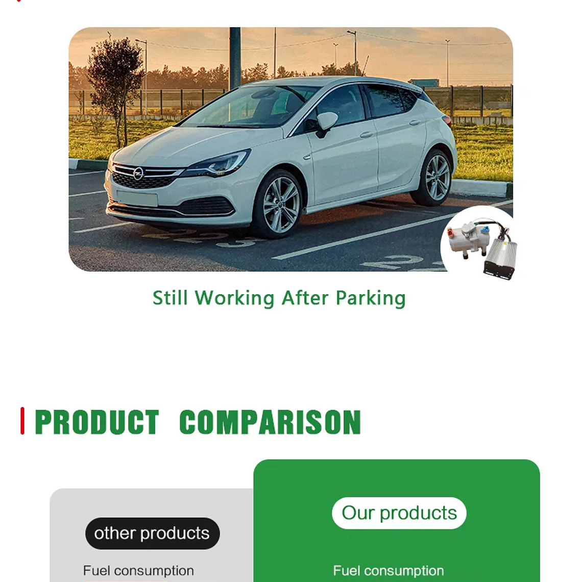 Treeligo 10500BTU aire acondicionado de refrigeración de estacionamiento eléctrico para coche 12V/24V unidad de aire acondicionado de aire dividido para camión caravana Camper Van RV 9