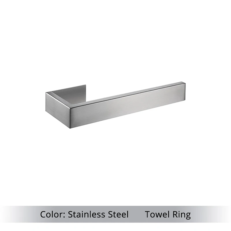 Soporte de papel higiénico con ganchos para toallas, Kit de accesorios para baño, barra de acero inoxidable, montaje de Metal para dormitorio, juegos de herrajes para cocina y baño 10