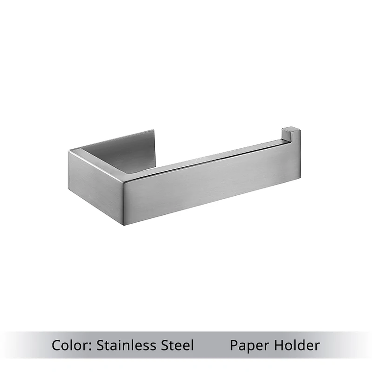 Soporte de papel higiénico con ganchos para toallas, Kit de accesorios para baño, barra de acero inoxidable, montaje de Metal para dormitorio, juegos de herrajes para cocina y baño 13