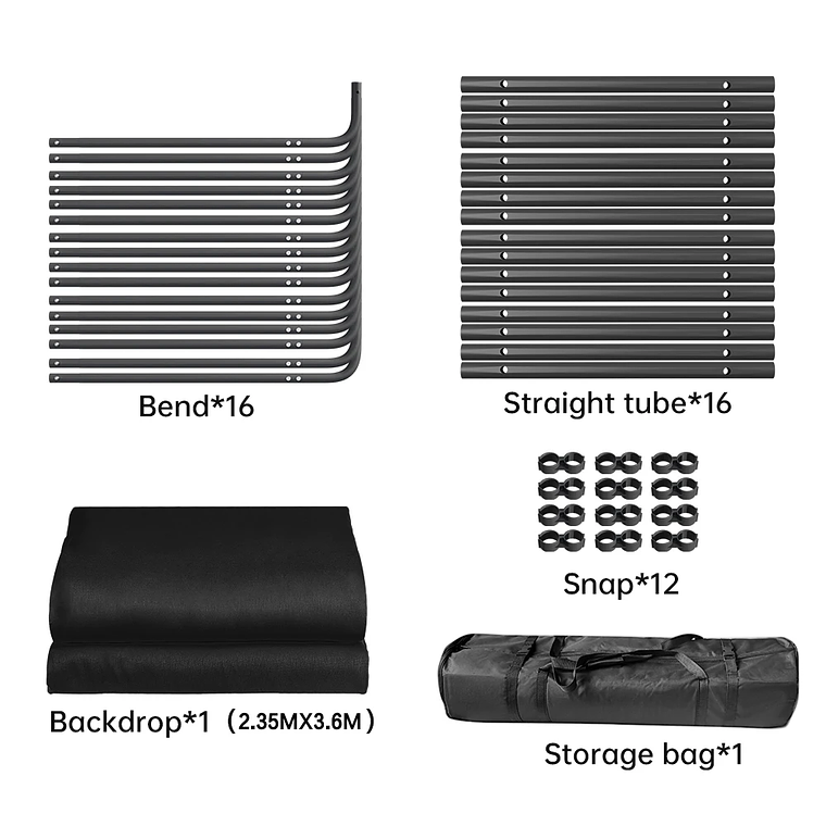 Soporte de fondo SH 240x400cm con telón de fondo verde para fotografía, fondo para grabación de video en vivo. 16