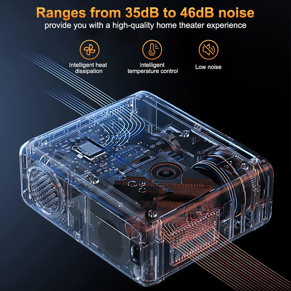 Proyector ThundeaL Full Auto HD 1080P WiFi 6 Android TD97 Pro TD97Pro Proyector Video Película en casa IOS Teléfono inteligente Proyector de TV 3D 21