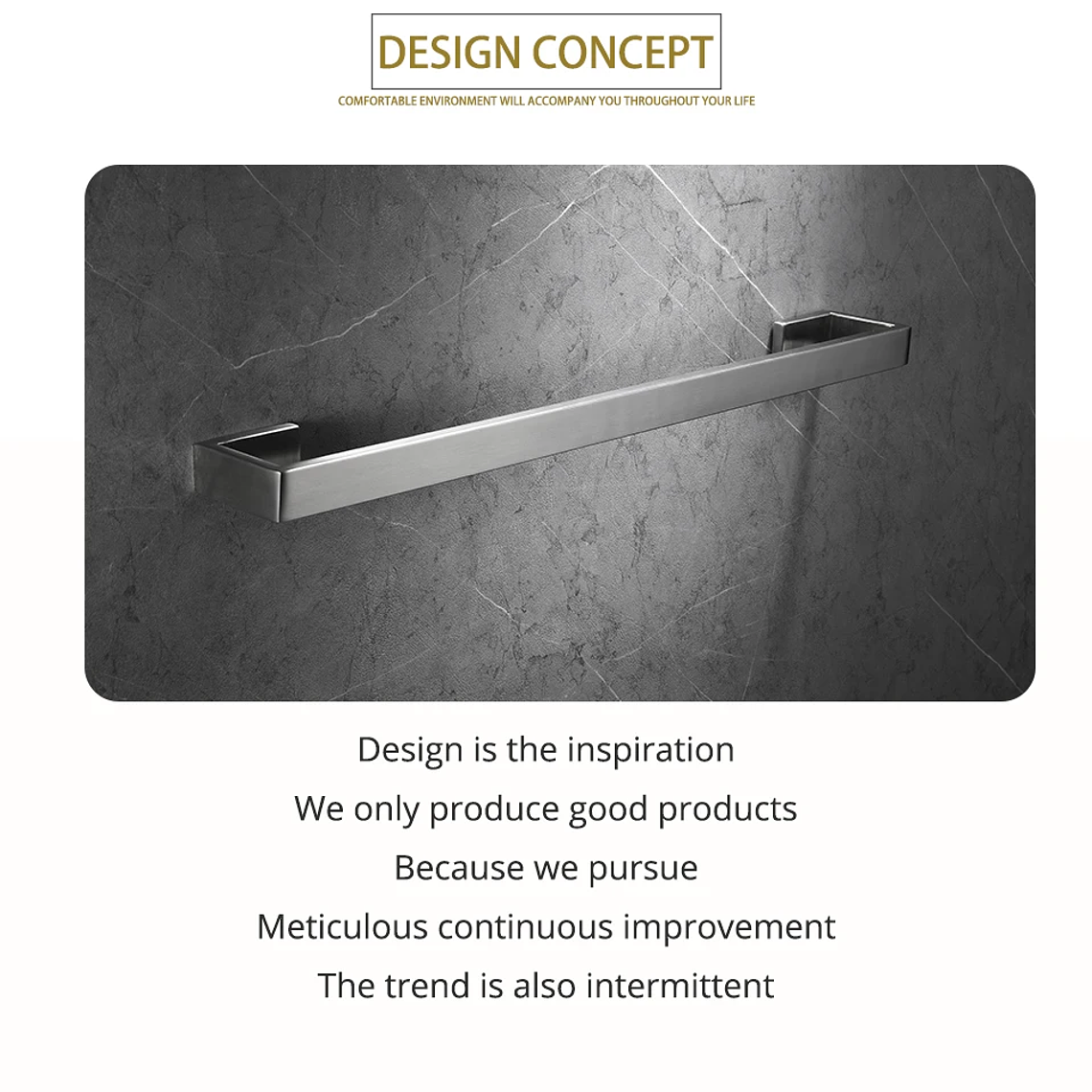 Soporte de papel higiénico con ganchos para toallas, Kit de accesorios para baño, barra de acero inoxidable, montaje de Metal para dormitorio, juegos de herrajes para cocina y baño 34