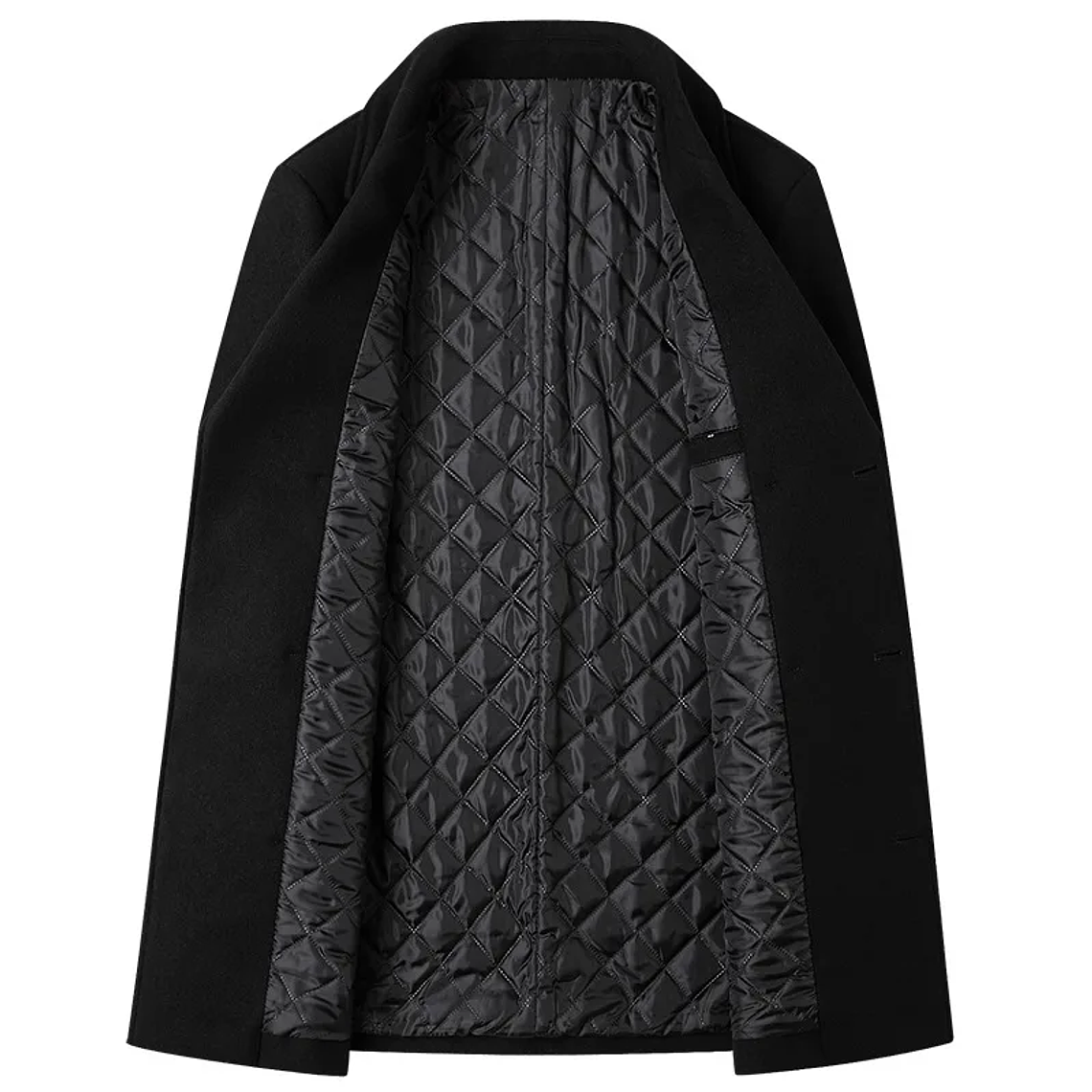 Chaqueta de negocios informal para hombre, tallas Eur, otoño e invierno, abrigo de lana 40% de lana con doble botonadura de gama alta, gabardina cálida 4