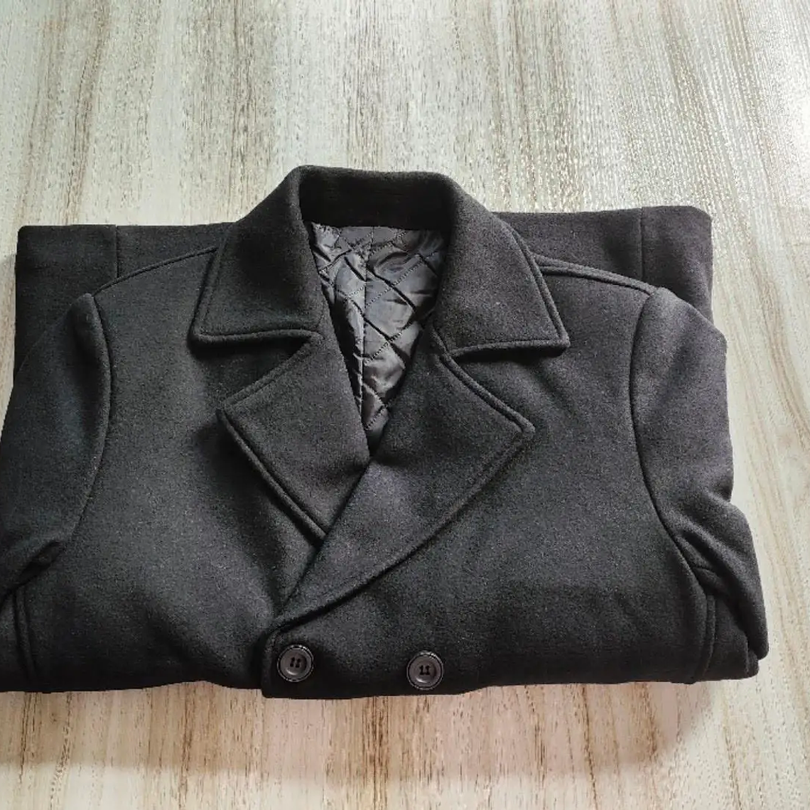 Chaqueta de negocios informal para hombre, tallas Eur, otoño e invierno, abrigo de lana 40% de lana con doble botonadura de gama alta, gabardina cálida 8
